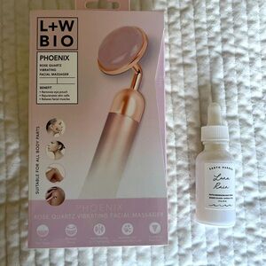 ❌SOLD❌ BUNDLE Rose Quartz vibrating facial massager +FREE Earth Harbor serum $1…
